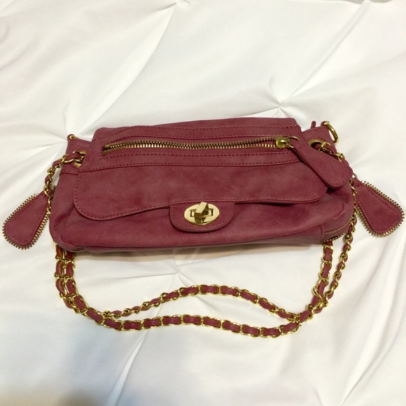 Pink with Gold Hardware Urban Expression Handbag