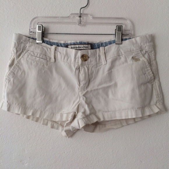 A&F White Shorts