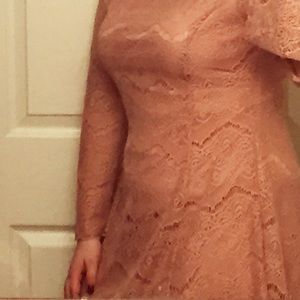 XL pink lace dress