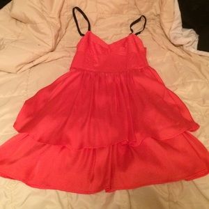Size 7 coral party Dress.