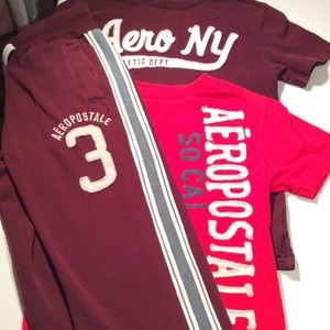 2 Aeropostale t-shirts & you get pants for free
