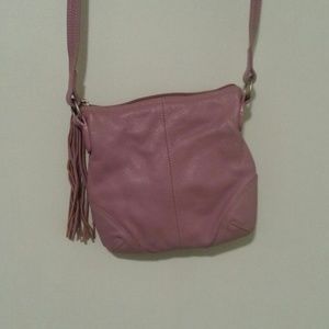 *NEW* leather cross body purse pink/mauve
