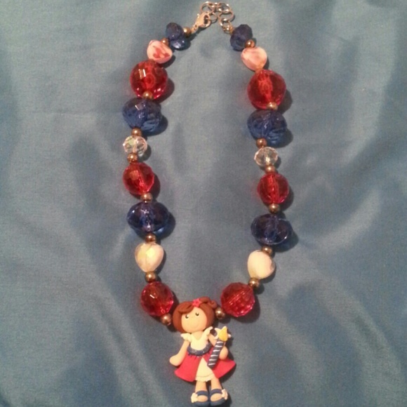 Children's patriotic necklace handmade