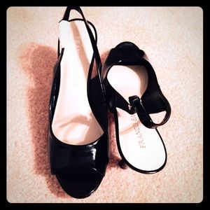 New  Franco Sarto Prance Slingback Peep Toe Pump