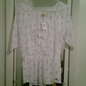 NWT Hollister White Blouse