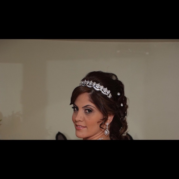 Bridal Swarovski crystal headpiece