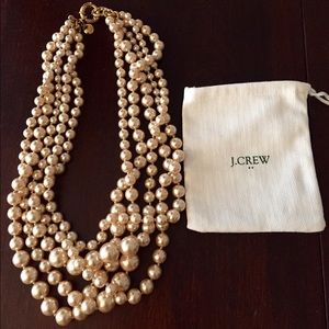Brand New J.crew Pearl Twisted Hammock Necklace