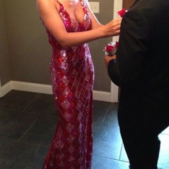Sequined Prom Dress