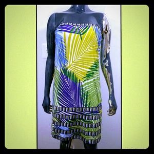 Bcbgmaxazria straples dress size large