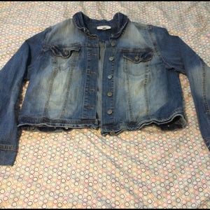XL maternity jean jacket Jessica Simpson Like new!
