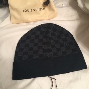 Damier Louis Vuitton beanie