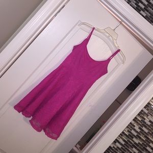 Divided Pink Lace Dress!