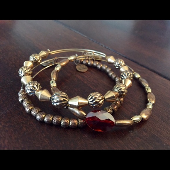 Set of 3 Alex and Ani Braclets