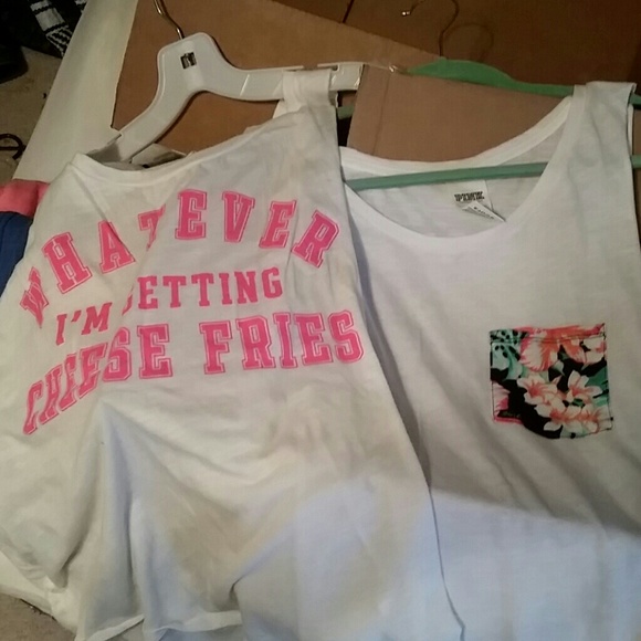 2 vs pink anti workout tanks