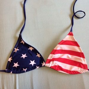 American flag bikini top