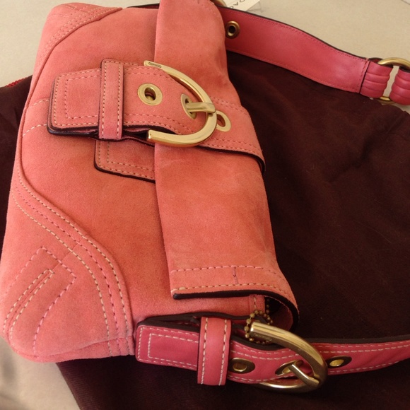 NWT Coach Bag - Pink Suede - Authentic - Picture 2 of 3