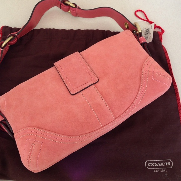 NWT Coach Bag - Pink Suede - Authentic - Picture 3 of 3