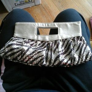 Very cute out on the town sequenced hand bag