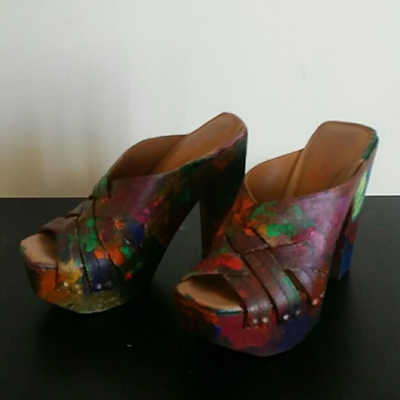 Painted clogs