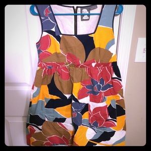 Fun Anthro mini dress with empire waist