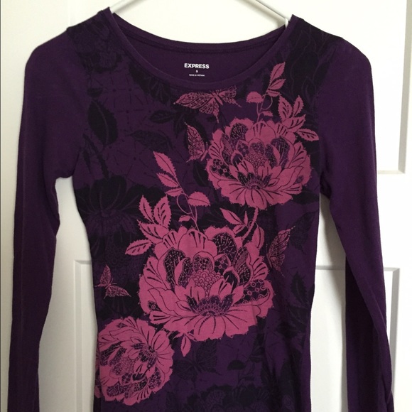 Floral Long Sleeve Express Shirt - Picture 1 of 3
