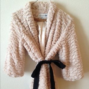 Faux fur jacket