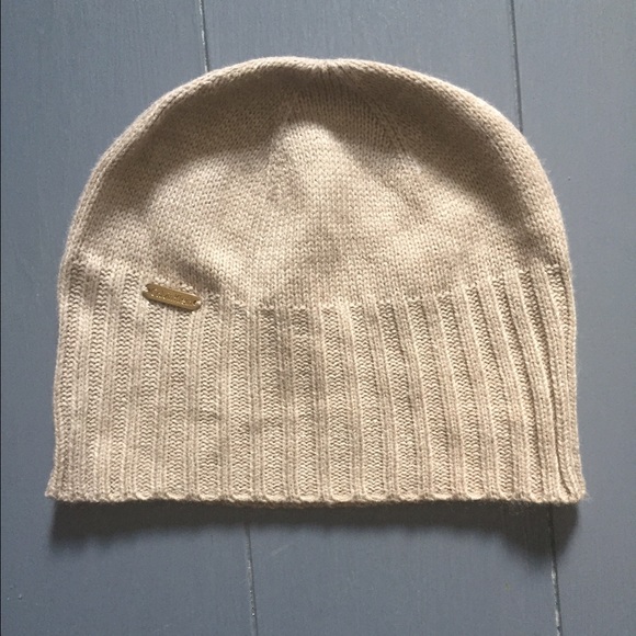 NWOT Calvin Klein beige beanie hat