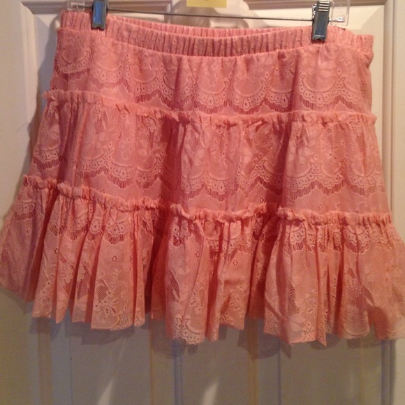 Light Pink Lace Skirt