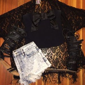 Acid Wash High Waisted Cutoffs!