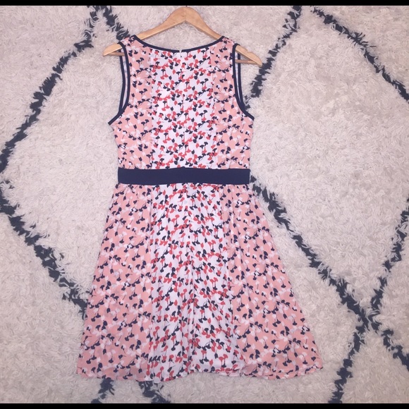 🎈LAST ONE🎈Red Roses and Floral Navy/Pink Dress - Picture 5 of 5