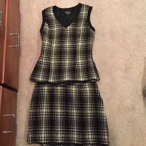 2 piece skirt and top by BCBG size 4 fitted