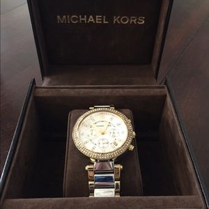 Michael Kors Parker Two Tone Watch