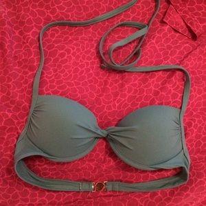 Blue Victoria Secret Push Up Bikini Top