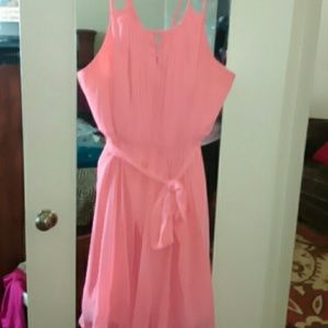 Plus size chiffonDavid's Bridal dress