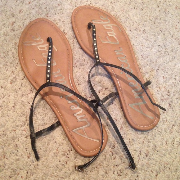 Black/Tan w/ Gold Sandals