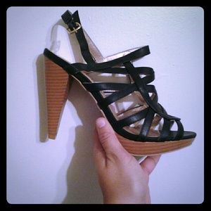 Strappy Black Heel *Never Worn*