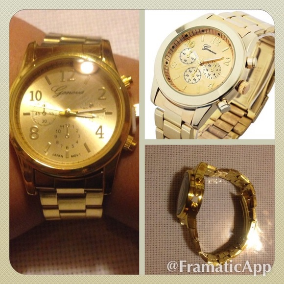Golden Tone Geneva Watch⌚️🎉 NWOT