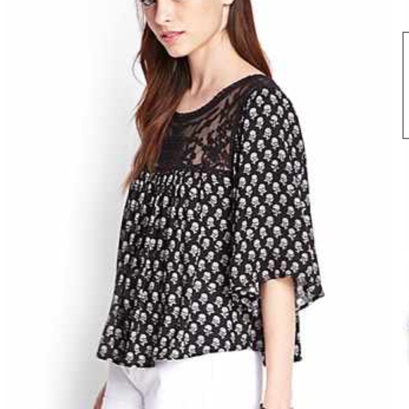 Floral batwing top - Picture 2 of 2