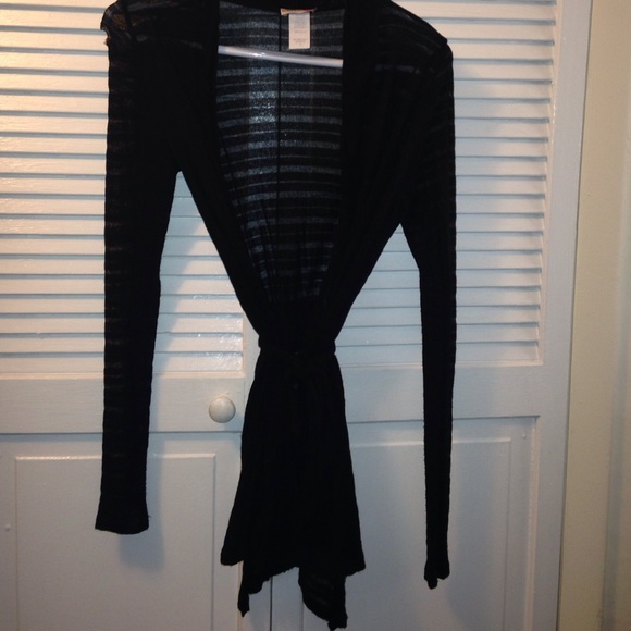 Long sleeve sheer cardigan