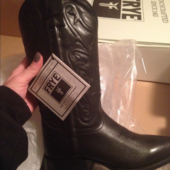 Brand new black frye boots