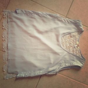 Blue Lacey tank