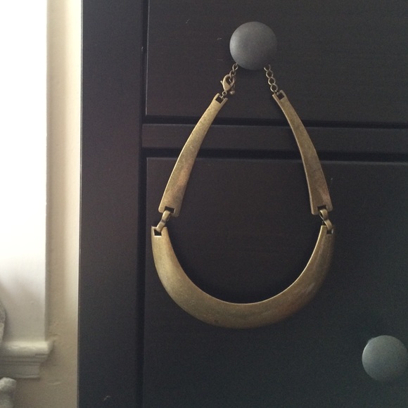 Brass statement necklace - metal - Picture 3 of 4