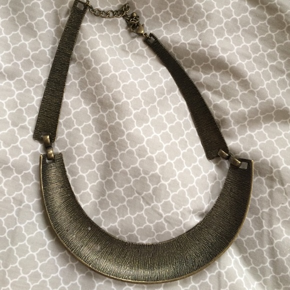 Brass statement necklace - metal - Picture 4 of 4