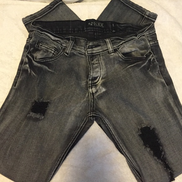 Dark denim RUDE skinny jeans size 30/32.