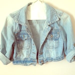 Crop jean jacket
