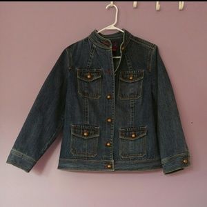 Dark Denim Blazer Style Jacket