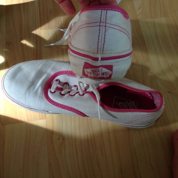 Pink and white Vans! - Picture 2 of 2