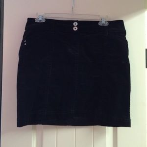 Black corduroy skirt