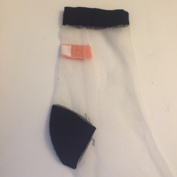 Black Sheer Band-Aid Socks