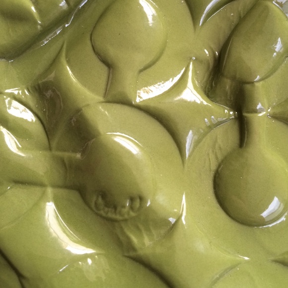 Shiny green leather Coach clutch wallet - Picture 4 of 4